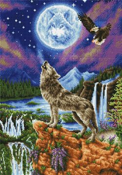 DIAMOND DOTZ - LOUP MYSTIQUE - DIAMOND PAINTING - PEINTURE À DIAMOND